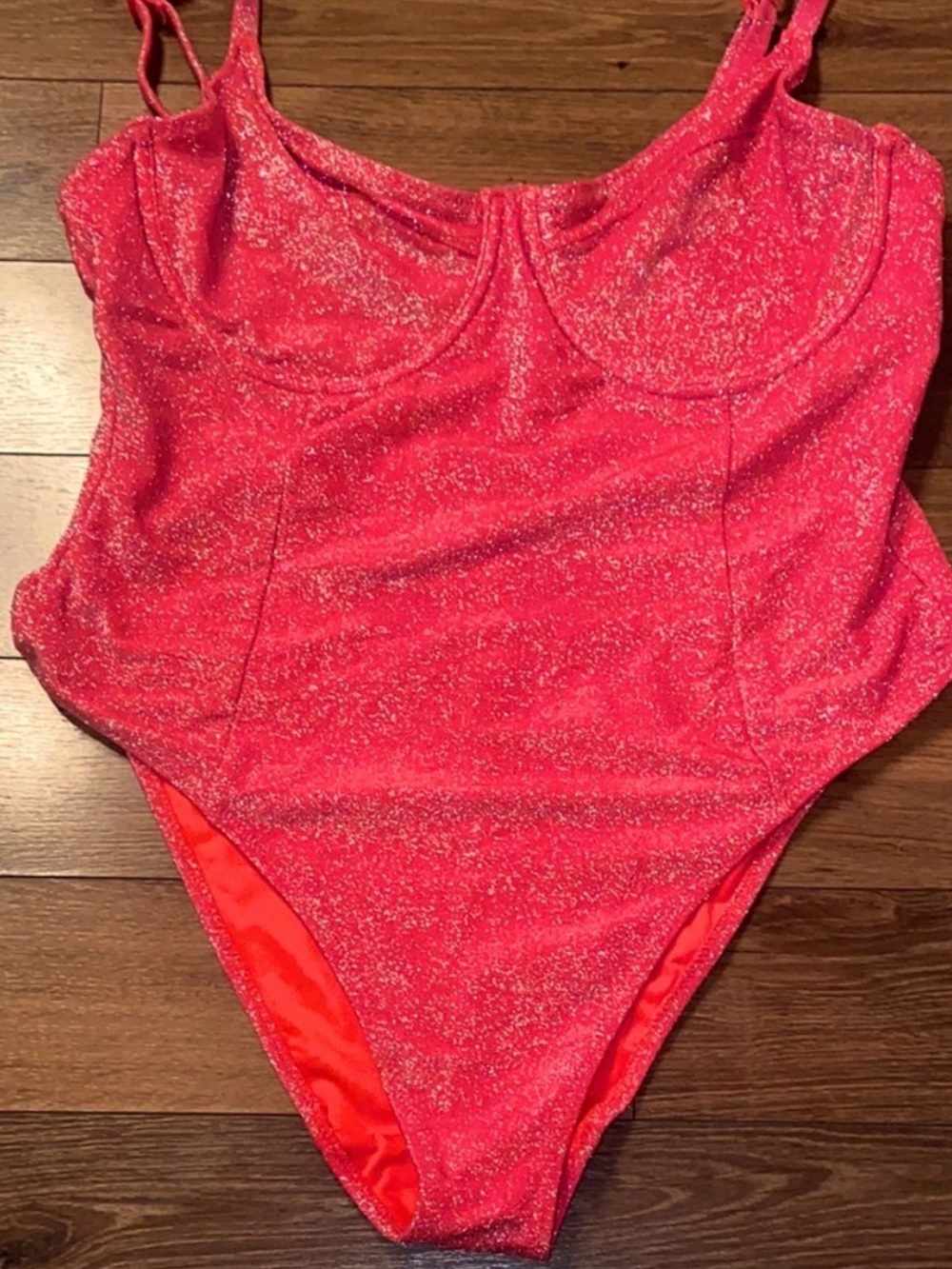 GOOD AMERICAN shimmer one piece swimsuit